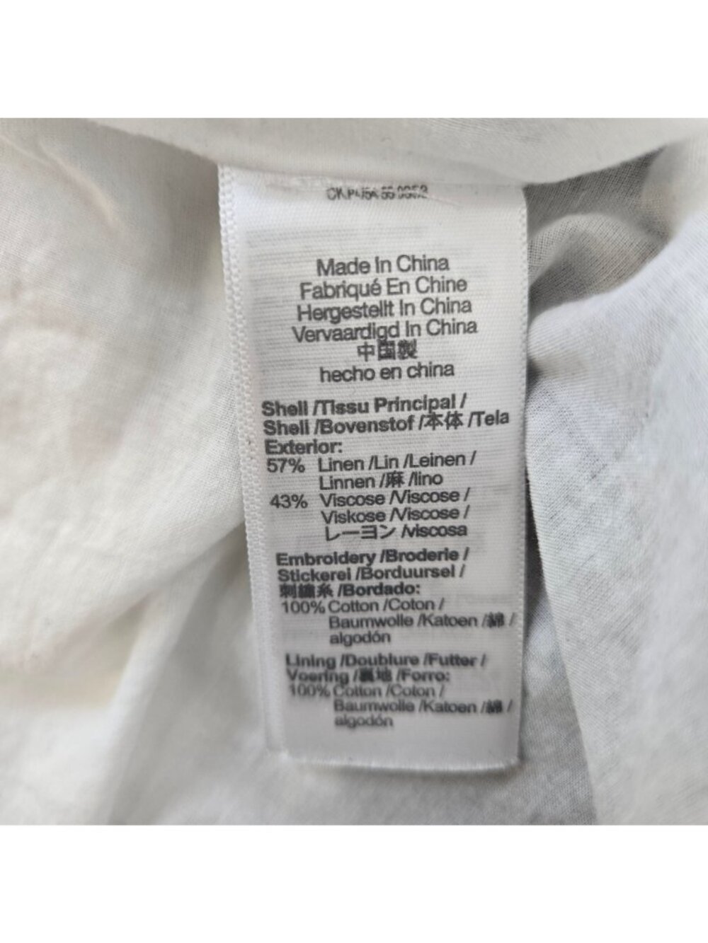 Madewell Linen Blend Embroidered Tiered Midi Dress in Gingham Check Size Small - Picture 7 of 7